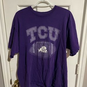 vintage TCU Football shirt. XL Russel athletics